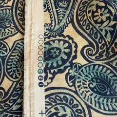 Tommy Bahama Outdoor Paisley Upholstery Fabric 4.5 Yds x 55” Blue Coastal Decor