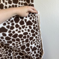 Joann Fleece Fabric Safari Giraffe Animal Print 1 Yard