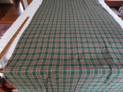 5211 GREEN PLAID HOMESPUN Apparel, Crafts, Quilting COTTON FABRIC-45″x 2.75 yds