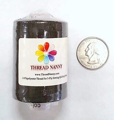 New ThreadNanny Black and White Spools of 3-PLY 10 Pack,