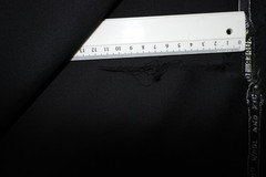 60% KID MOHAIR & 40% WOOL BLACK SUITING FABRIC BY William Halstead = See Below