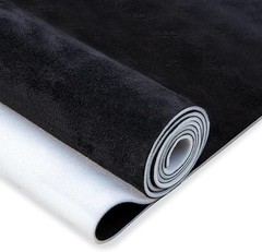 Black Auto Roof Fabric Suede Foam Backing 98×60 in Tube