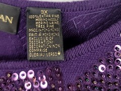 Cutter Crafter Harlequin Sequin X Fine Merino Wool upcycle scrap Dana Buchman