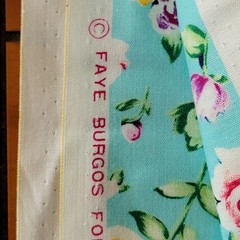 3.5 yds Red Roses Floral Fabric by FAYE BURGOS Marcus Brothers Textiles 44×128