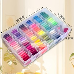 QCZKB Friendship Bracelet String 102 Skeins Fashionable Rainbow rainbow color