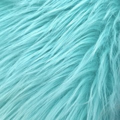 Eden LIGHT AQUA BLUE Shaggy Long Pile Soft Faux Fur Fabric for Fursuit, Cosplay