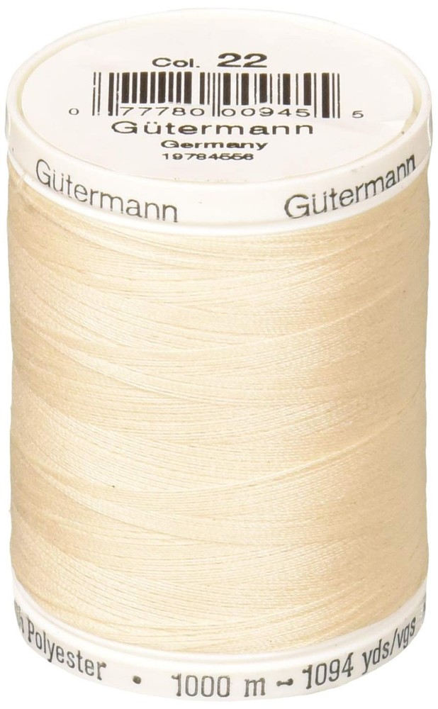 Gutermann Sew-All 1000M Eggshell Jumbo,