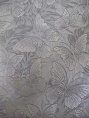 Metallic Gold Brocade Fabric w Butterflies 2 Pieces 1.8 yards 54″ wide + 23 x 78
