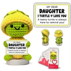 Positive Turtle Crochet with Emotional Message – My Dear Daughter I Turtle-Y …