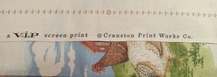 Vtg Cranston~”Farmlife Collection”~”Cow & Calf”~ Cotton Fabric ~ 13.5″x11.25″