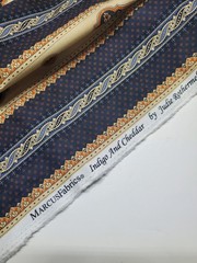 Judy Rothermel Fabric Indigo And Cheddar Marcus Fabrics Sew Quilt 33 INCHES