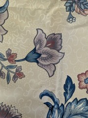 VTG Fabric Stanley King Studio Glazed Chintz Upholstery Teflon Sconset Rose 90s