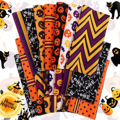 20 Pieces 10 X 10 Inch Halloween Fabric Quilting Bat Pumpkin Skull Print Patchwo
