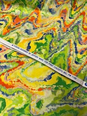 FUSION BY JEFFREY MARC Lime Green 1 yard 100% Cotton Fabric Free Ship SBB NTC