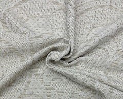 BALLARD DESIGNS BRIA BISQUE FLORAL DAMASK NEEDLEPOINT WOVEN FABRIC BY YARD 55″W