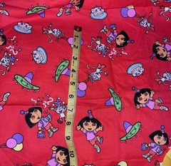 VTG DORA & Boots Blue`s Clues & Sesame Street Squares & Sashing Nap Mat Top