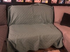 Mainstays Reversible Quilted Fabric Sofa Furniture Protector