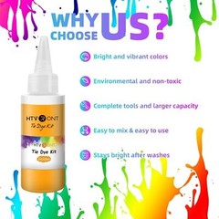 Rainbow Tie Dye Kit with 18 Colors