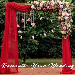 2 Panels 20FT Red Chiffon Wedding Arch Drapes Sheer Backdrop Curtain Decor