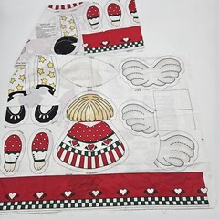 Vintage Daisy Kingdom Starbright doll Fabric Panel 7222 Cut and Sew Cotton