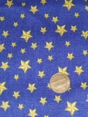 Fabric 1 & 1/2 Yds Cotton CRK “America the Beautiful” Stars Blue 44″ Wide