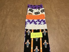 Halloween Print Cotton Fabrics Unused Various Cuts 15 Yds. Total
