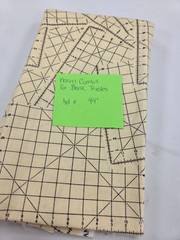 Graph Paper Quilting Cotton Fabric Karen Combs for Blank Textiles 1 yard