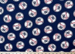 VINTAGE NEW YORK YANKEES MLB Baseball, 18 Inch (18”x58”) 100% Cotton Fabric New
