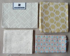 25 Fat Quarters, Assorted Geometric Patterns, Multicolor 18″x21″ Cotton Fabric 1