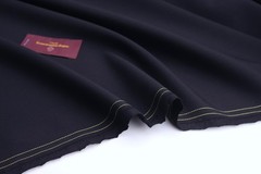 Ermenegildo Zegna Gabardine Wool Suiting Fabric – Midnight Blue – 1.45m Width