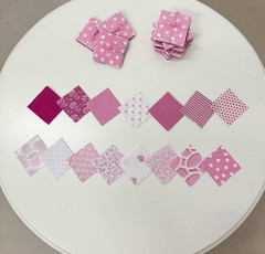 336pcs Strawberry Glaze pre cut mini charm pack 2.5”squares cotton fabric quilt