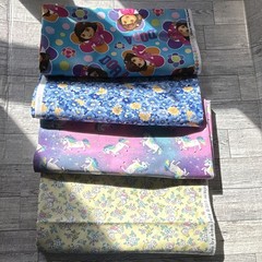 Lot fabric 1 yard each Little Dolly by Elea Lutz Multicolor . Unicorn Floral