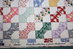Vtg Marcus Bros Judie Rothermel “Annie” BOWTIE Cheater Repro Cotton BTY RARE