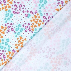 1 M X 1.50 M Cotton Jersey Colorful Flowers Fabric