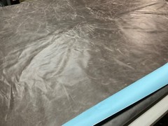 Cowhide leather 50 Square feet first Quality color: Mushroom made in Italy.