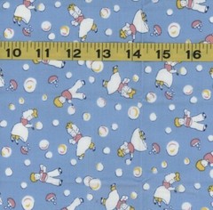 1 YD +4FQ Vintage 1930’s Reproduction Piece O Cake StoryBook Playtime Windham