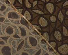 OUTDURA TEMPO COFFEE BROWN GEOMETRIC OUTDOOR INDOOR FABRIC BY YARD 54″W