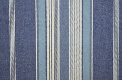 30 + Yards Avail VINTAGE WOVEN TICKING STRIPE, COTTON Medium Weight Blue