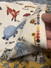 Animal Alphabet Minky Fabric Micheal Miller Zoo Animals