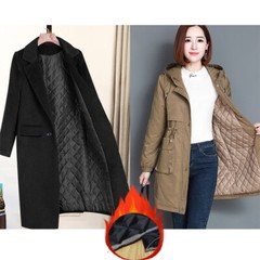 Double Sided Cotton Quilted Padded Lining Fabric for Winter Thick Coat Jacket