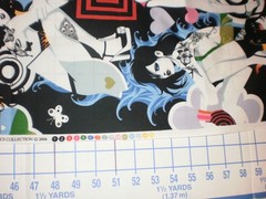 Alexander Henry Fabric Inked 2006 Tattoo Pinup Girls Groovy Retro 33″ L x 43″ W