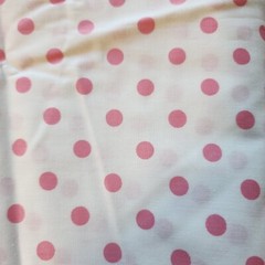 Vintage Pink Fabric Floral Solid Poka Dot Craft Quilt DIY Cotton Mix 6 Yard Lot