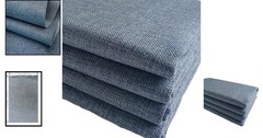 Versatile Faux Linen Upholstery Fabric – Grey Blue 57×36 Inch for Chairs & Sofas