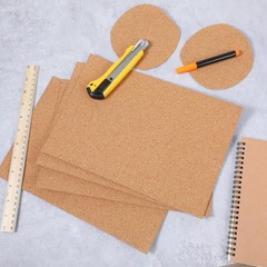 Thin Adhesive Craft Cork Sheets 1mm 11.8×8.3in Stickers for Crafts and DIY