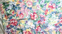 Vintage Peter Pan Inc. Fabric Semi Sheer Voile Floral 3 1/2 Yards Flowers