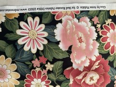 Fabric Oriental Pink Flower 43”x 36”By Red Rooster Fabric 970