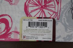 Fabric Fat Quarter Single Piece 18″ x 21″ 100% Cotton “Paris Bubblegum” NEW!