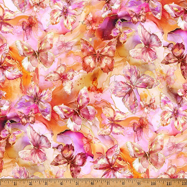 Flourish By Hoffman Fabrics – Sherbet Butterflies #X5630-314