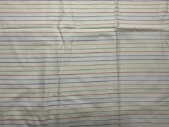 1989 Ameritex Fabric Pressman-Gutman #1927 Colored Stripes On White 102” X 58”