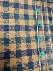 Heavyweight Vintage Plaid Cotton Fabric Japanese Style 2M x 55” Blue